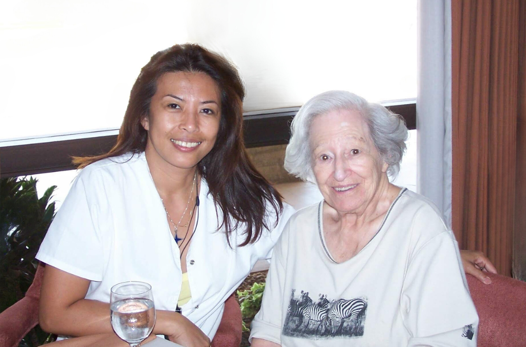 Professional nurse consultation with senior client